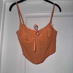 Clementine checkered Women's corset